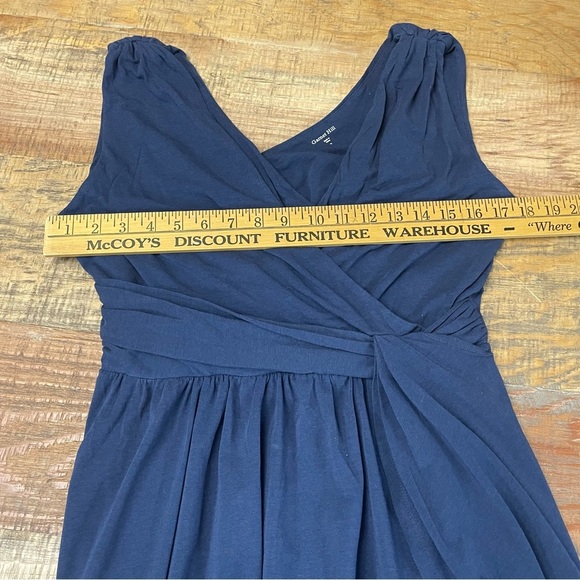 Garnet Hill women’s Medium dress faux wrap midi cotton blend - Picture 5 of 12